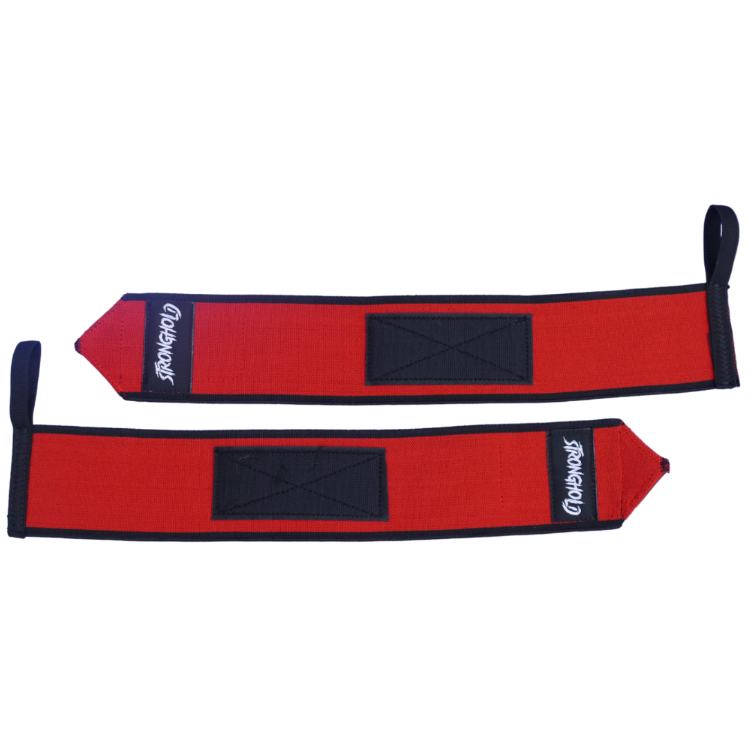 Red & Black Wrist Wraps 18"