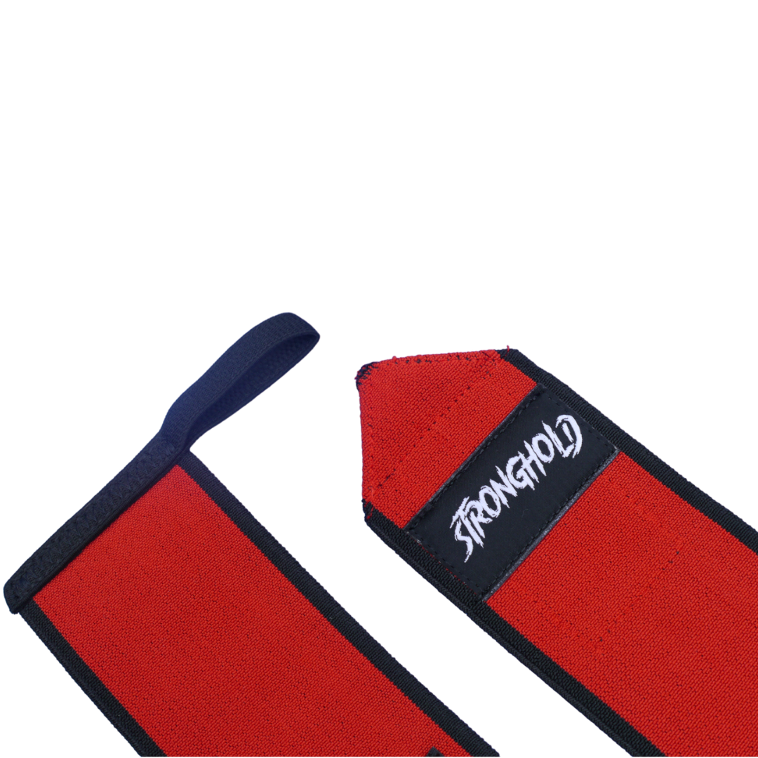 Red & Black Wrist Wraps 18"